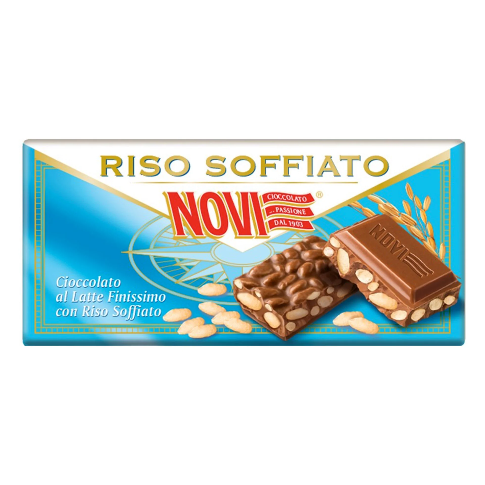 Novi Tavoletta al Latte finissimo con Riso Soffiato 80g